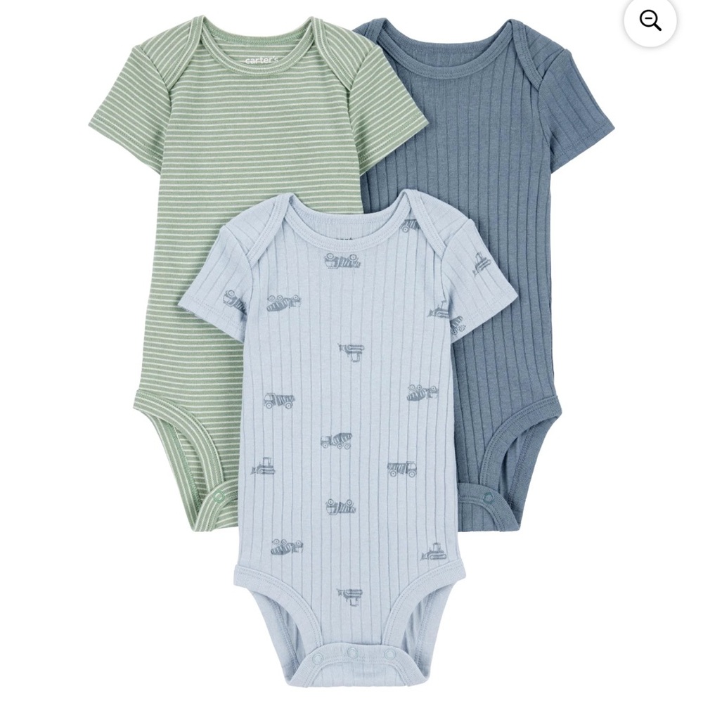 Carter's Child of Mine Baby Bodysuits, 3-Pack, Sizes 6-9 months (15)